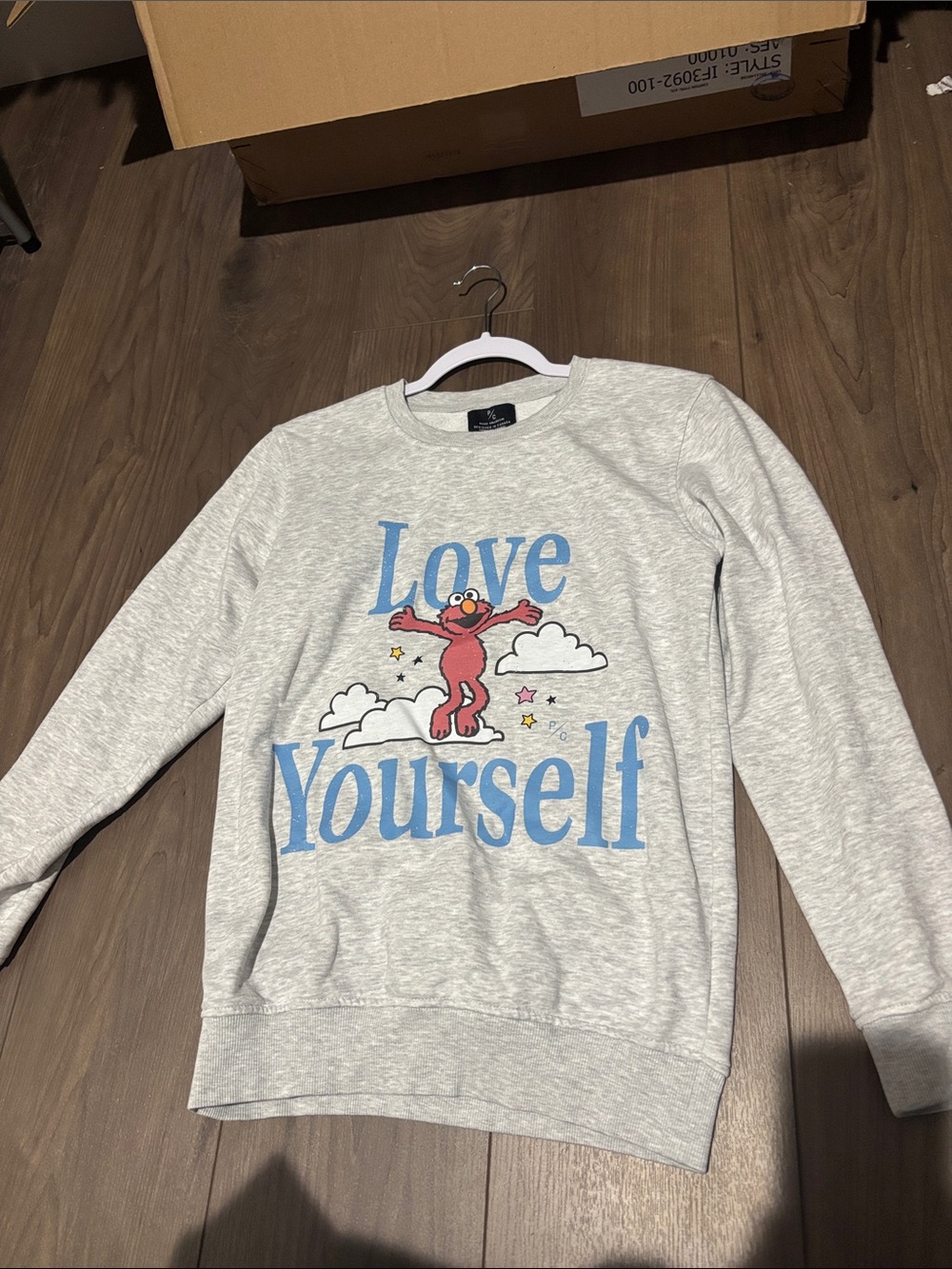 Peace collective 'Love Yourself' Crewneck Sweater Elmo